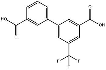 3-(3-羧基苯基)-5-(三氟甲基)苯甲酸 结构式