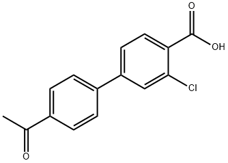 4-(4-Acetylphenyl)-2-chlorobenzoic acid 结构式