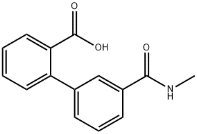 2-[3-(N-MethylaMinocarbonyl)phenyl]benzoic acid 结构式