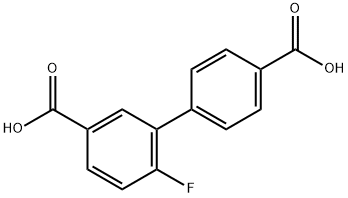 4-(5-羧基-2-氟苯基)苯甲酸 结构式