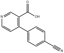 4-(4-氰基苯基)烟酸 结构式