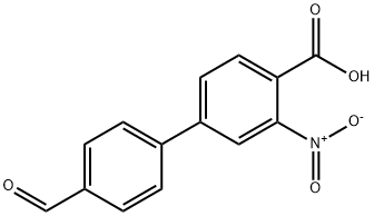4'-甲酰基-3-硝基-[1,1'-联苯]-4-羧酸 结构式
