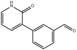 3-(3-甲酰基苯基)-2-羟基吡啶 结构式