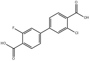 3-氯-3'-氟-[1,1'-联苯]-4,4'-二羧酸 结构式