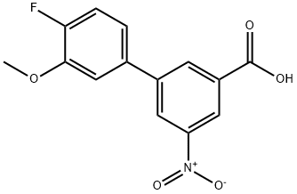 4'-氟-3'-甲氧基-5-硝基-[1,1'-联苯]-3-羧酸 结构式