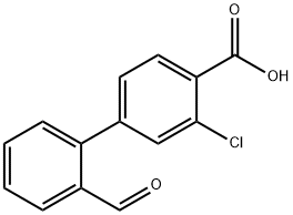 2-Chloro-4-(2-forMylphenyl)benzoic acid 结构式