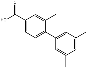 2,3',5'-三甲基-[1,1'-联苯]-4-甲酸 结构式