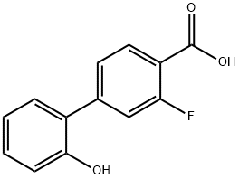 2-Fluoro-4-(2-hydroxyphenyl)benzoic acid 结构式