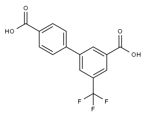 5-(三氟甲基)-[1,1'-联苯]-3,4'-二羧酸 结构式