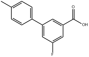 5-Fluoro-3-(4-methylphenyl)benzoic acid 结构式