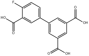 5-(3,5-Dicarboxyphenyl)-2-fluorobenzoic acid 结构式