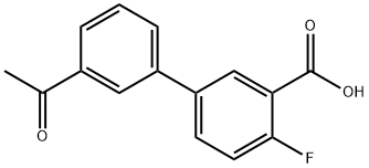 5-(3-乙酰苯基)-2-氟苯甲酸 结构式