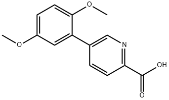 5-(2,5-二甲氧基苯基)吡啶甲酸 结构式