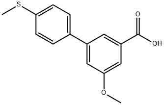 5-Methoxy-3-(4-Methylthiophenyl)benzoic acid 结构式