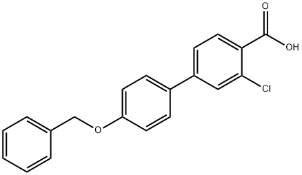 4-(4-Benzyloxyphenyl)-2-chlorobenzoic acid 结构式