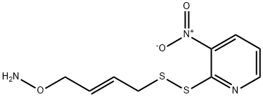 1-aminooxy-4-((3-nitro-2-pyridyl)dithio)but-2-ene 结构式