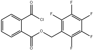 o-(Pentafluorobenzyloxycarbonyl)benzoyl Chloride 结构式