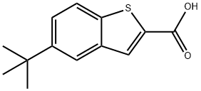 5-(叔丁基)苯并[B]噻吩-2-羧酸 结构式