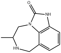 4,5,6,7-tetrahydro-5-methylimidazo(4,5,1-jk)(1,4)benzodiazepin-2(1H)-one 结构式