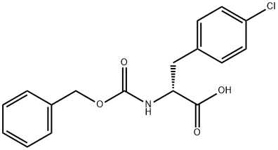 CBZ-D-4-氯苯丙氨酸 结构式