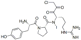 iodotyrosyl-prolyl-arginyl chloromethyl ketone 结构式