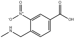 Benzoic acid, 4-[(methylamino)methyl]-3-nitro- (9CI) 结构式