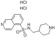 Isoquinoline-5-sulfonic acid (piperidin-4-ylmethyl)-amide  dihydrochloride 结构式