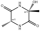 2,5-Piperazinedione,3-hydroxy-3,6-dimethyl-,cis-(9CI) 结构式