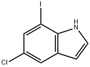 5-CHLORO-7-IODOINDOLE 结构式