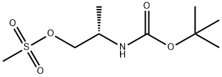 (S)-Methanesulphonic acid 2-Boc-aminopropyl ester 结构式