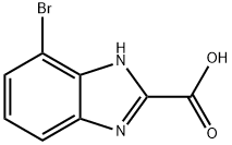 7-BROMO-1H-BENZIMIDAZOLE-2-CARBOXYLIC ACID 结构式