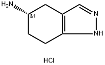 (S)-5-氨基-4,5,6,7-四氢-1H-吲哚盐酸盐 结构式