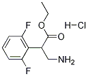 3-氨基-2-(2,6-二氟苯基)丙酸乙酯盐酸盐 结构式