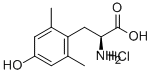 (S)-2',6'-二甲基酪氨酸盐酸盐 结构式
