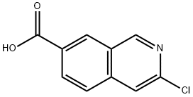 3-chloroisoquinoline-7-carboxylic acid 结构式