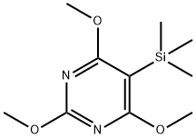 Pyrimidine, 2,4,6-trimethoxy-5-(trimethylsilyl)- (9CI) 结构式