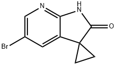 5'-broMo-1',2'-dihydrospiro[cyclopropane-1,3'-
pyrrolo[2,3-b]pyridine]-2'-one 结构式