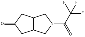 2-(2,2,2-三氟乙酰基)六氢环戊[C]吡咯-5(1H)-酮 结构式