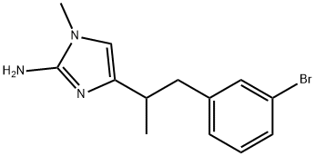 4-[1-(3-broMophenyl)propan-2-yl]-1-Methyl-1H-
iMidazol-2-aMine 结构式