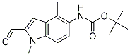 tert-butyl N-(2-forMyl-1,4-diMethyl-1H-indol-5-
yl)carbaMate 结构式