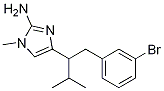 4-[1-(3-broMophenyl)-3-Methylbutan-2-yl]-1-Methyl-
1H-iMidazol-2-aMine 结构式