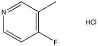 4-氟-3-甲基吡啶盐酸盐 结构式