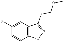 5-broMo-3-(MethoxyMethoxy)-1,2-benzoxazole 结构式