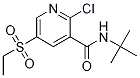 N-tert-butyl-2-chloro-5-(ethanesulfonyl)pyridine-3-
carboxaMide 结构式