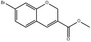 7-溴-2H-色烯-3-甲酸甲酯 结构式