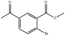 5-Acetyl-2-bromo-benzoic acid methyl ester 结构式