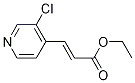 ethyl (2E)-3-(3-chloropyridin-4-yl)prop-2-enoate 结构式