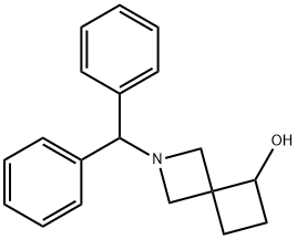 2-二苯甲基-2-氮杂[3.3]庚-5-醇 结构式