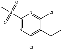 4,6-二氯-5-乙基-2-(甲基磺酰基)嘧啶 结构式