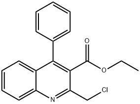 2-(氯甲基)-4-苯基喹啉-3-甲酸乙酯 结构式